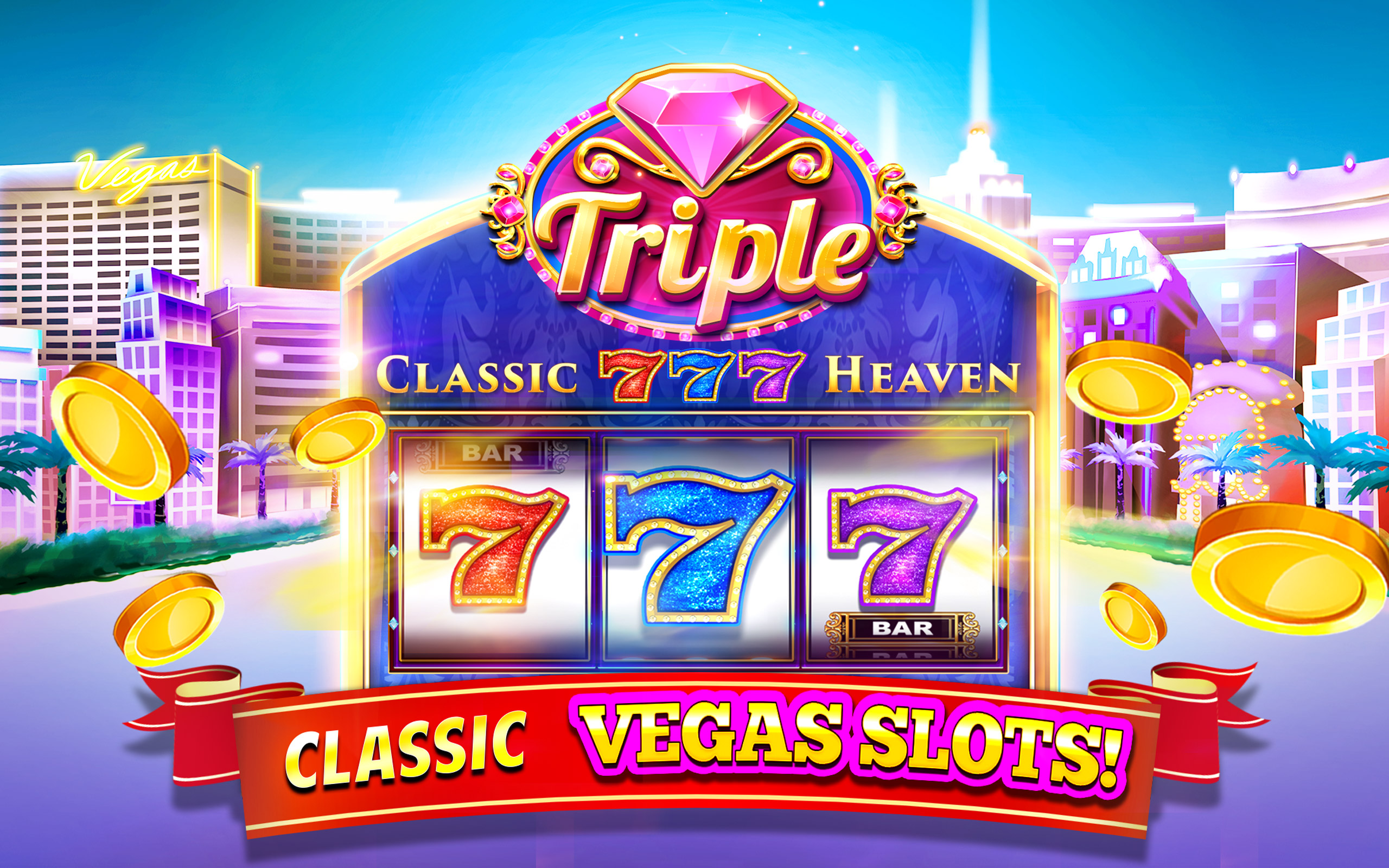 Amazon.com: 777 Classic Slots: Free Vegas Casino Games! Play the best ...