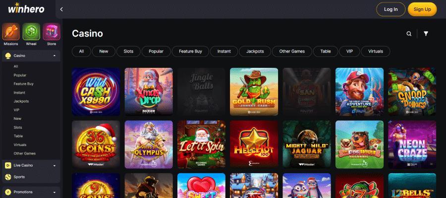 Winhero Casino Review - CasinoBoer - oktober 2025
