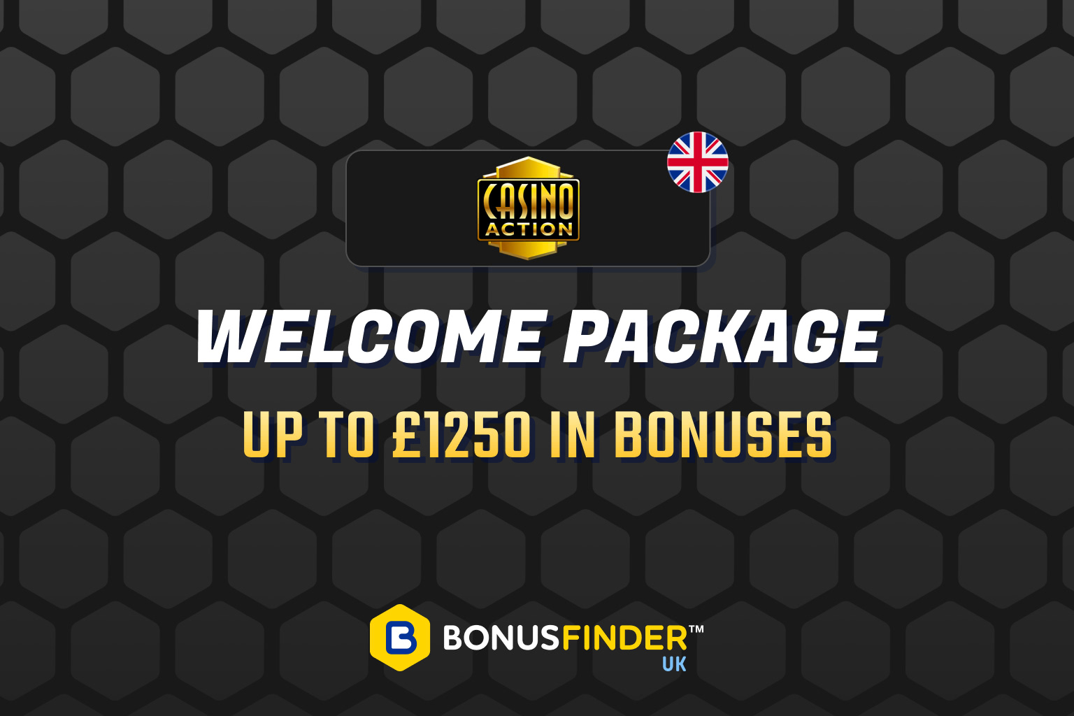 Casino Action UK: 🎁 £1,250 Casino Welcome Bonus | 2024