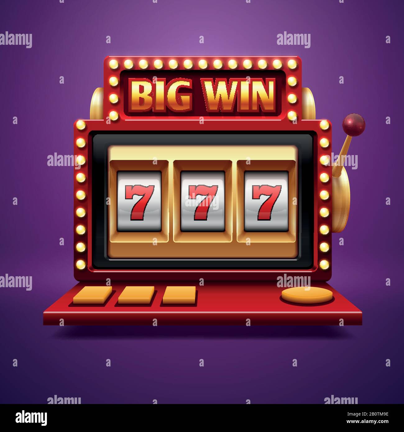 Triple seven slot machine win hi-res stock photography and images - Alamy