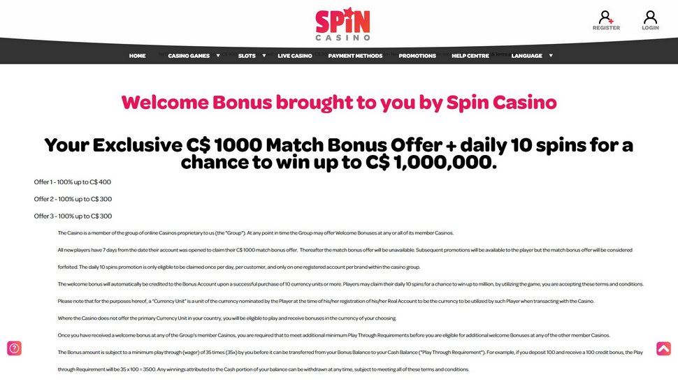 Top Spin Casino Bonuses in Canada 2026: Maximize Your Wins!
