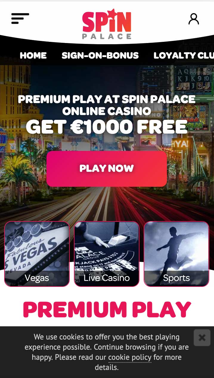 Spin Casino Review | Get C$1000 Welcome Bonus