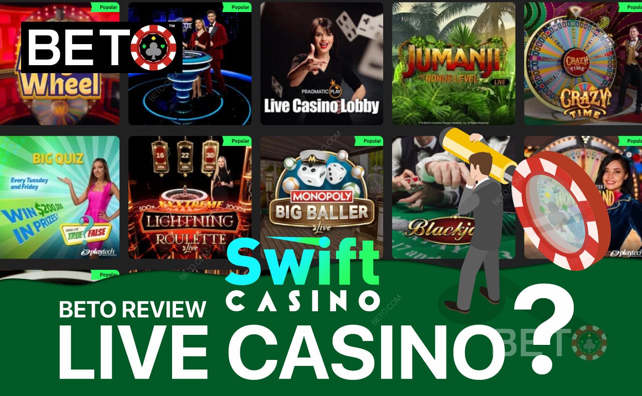 Swift Casino: Review & Bonuses (Get £50 + 50 Free Spins)