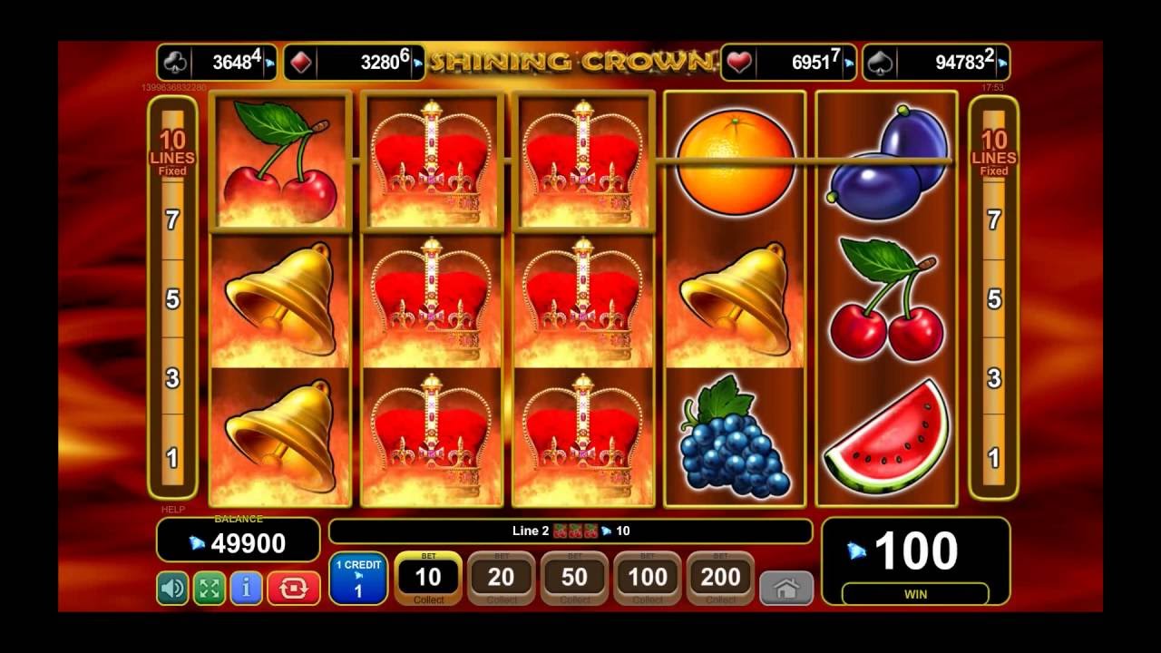 SHINING CROWN +WILD! online free slot SLOTSCOCKTAIL egt - YouTube