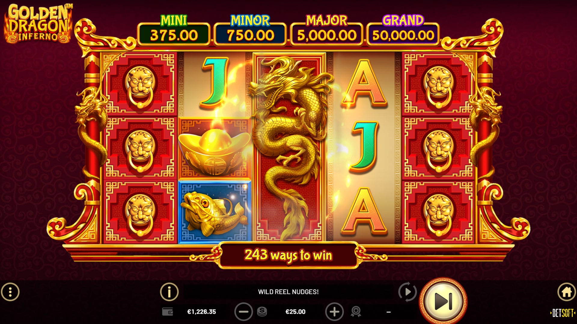 Golden Dragon Inferno - Betsoft Online Casino Games