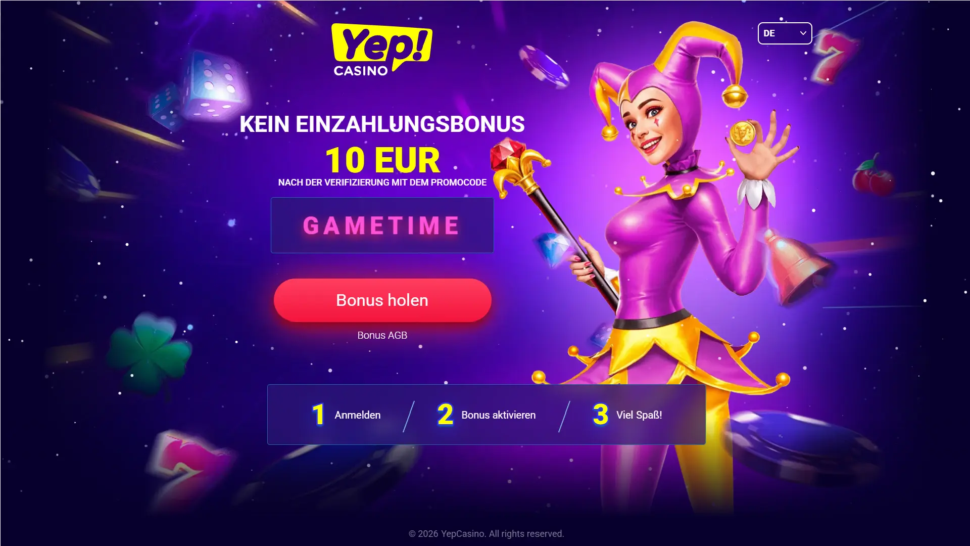 Casino Bonus Code ohne Einzahlung 2026 No Deposit Bonus Codes