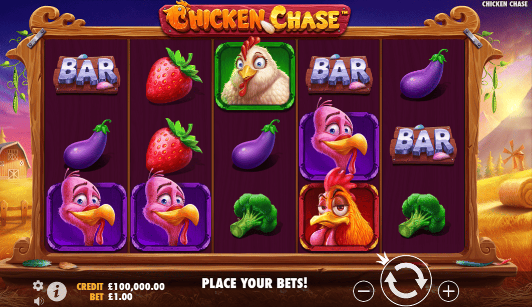 Chicken Chase slot - Graj online za darmo bez rejestracji