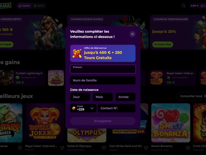 Avis Spinmama : Bonus de bienvenue 450 € + 250 free spins