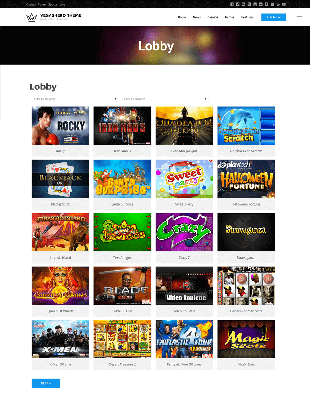WordPress Casino Games Plugin for iGaming Affiliates | VegasHero