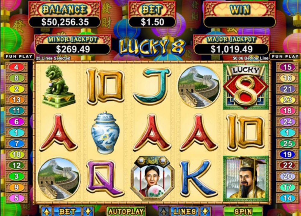Lucky 8 Slot Review (RTG Slots)