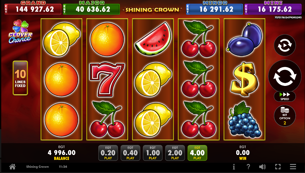 Shining Crown - Slot Clasic EGT cu Bonusuri și Jackpot