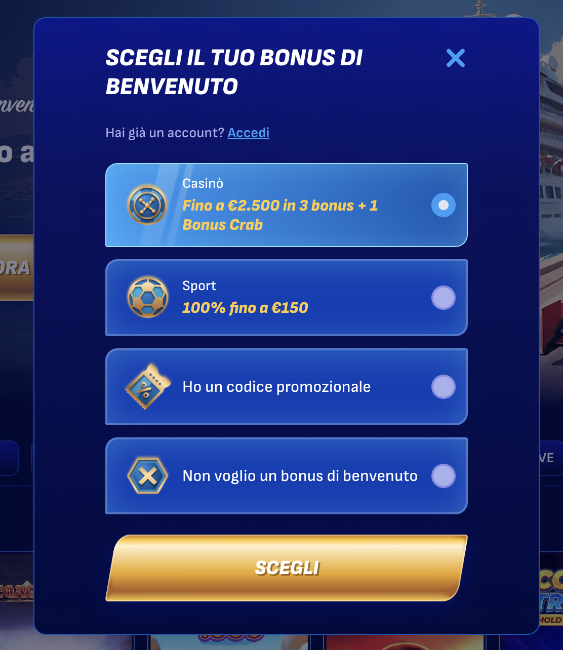 Wonaco Casino Recensione 2025 | €2,500 + 1 Bonus Crab bonus