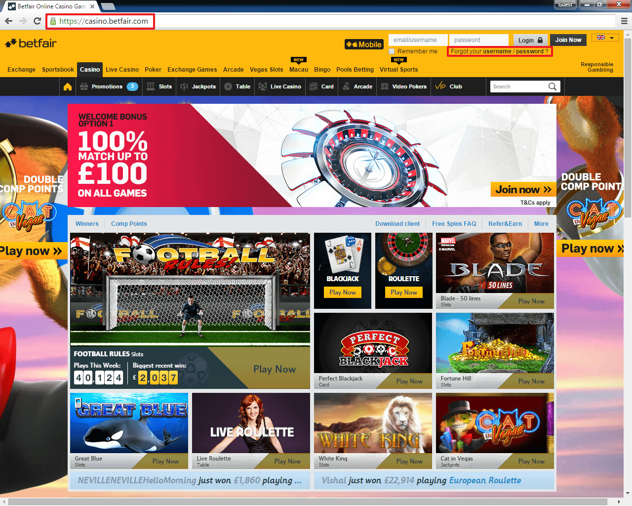Betfair Casino Login | casinologin