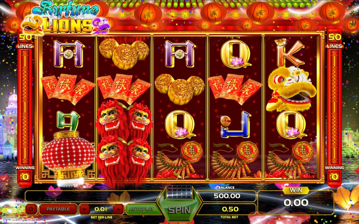 Fortune Lions by GameArt Demo Play Free Slot Game