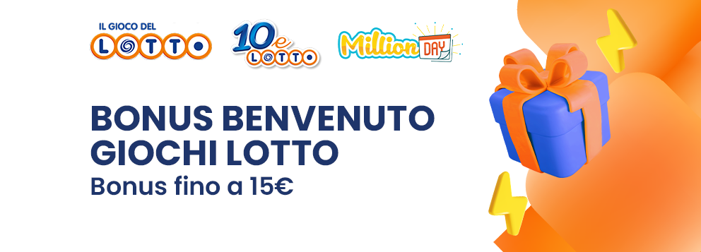 Bonus benvenuto Lotto, 10eLotto e MillionDAY | My Lotteries PLAY