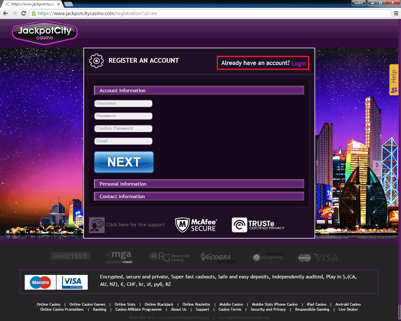 Jackpot City Casino | casinologin