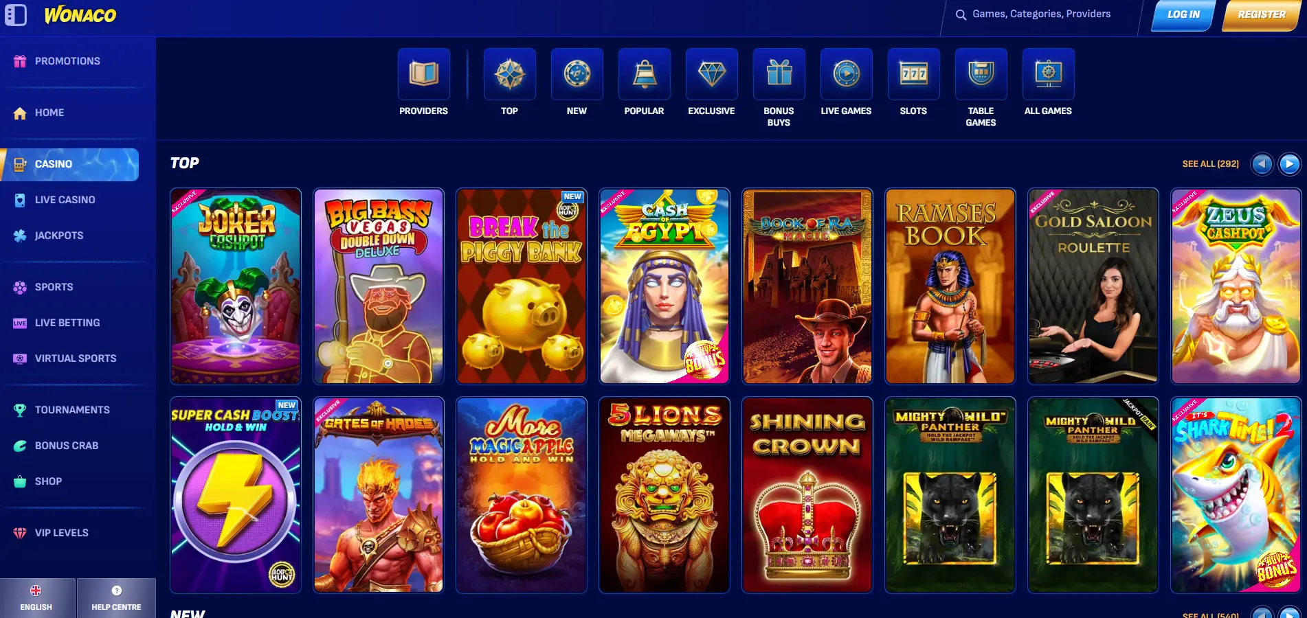 Wonaco Casino Review 2026 - Free Spins, Bonus Codes & More