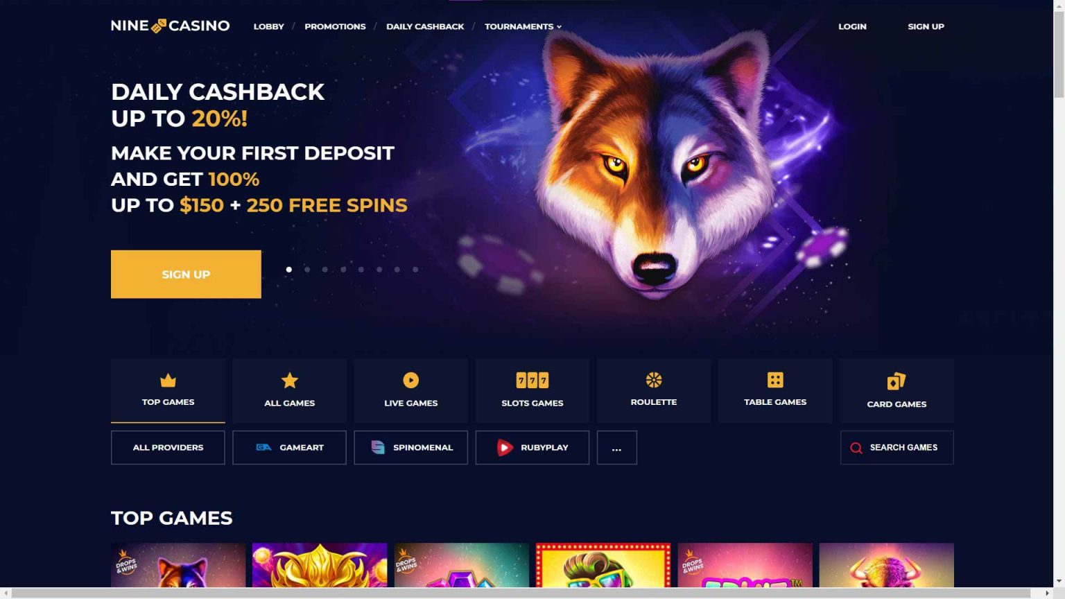 Nine Casino Review 2024 - Register and claim 250 Free Spins at Nine Casino