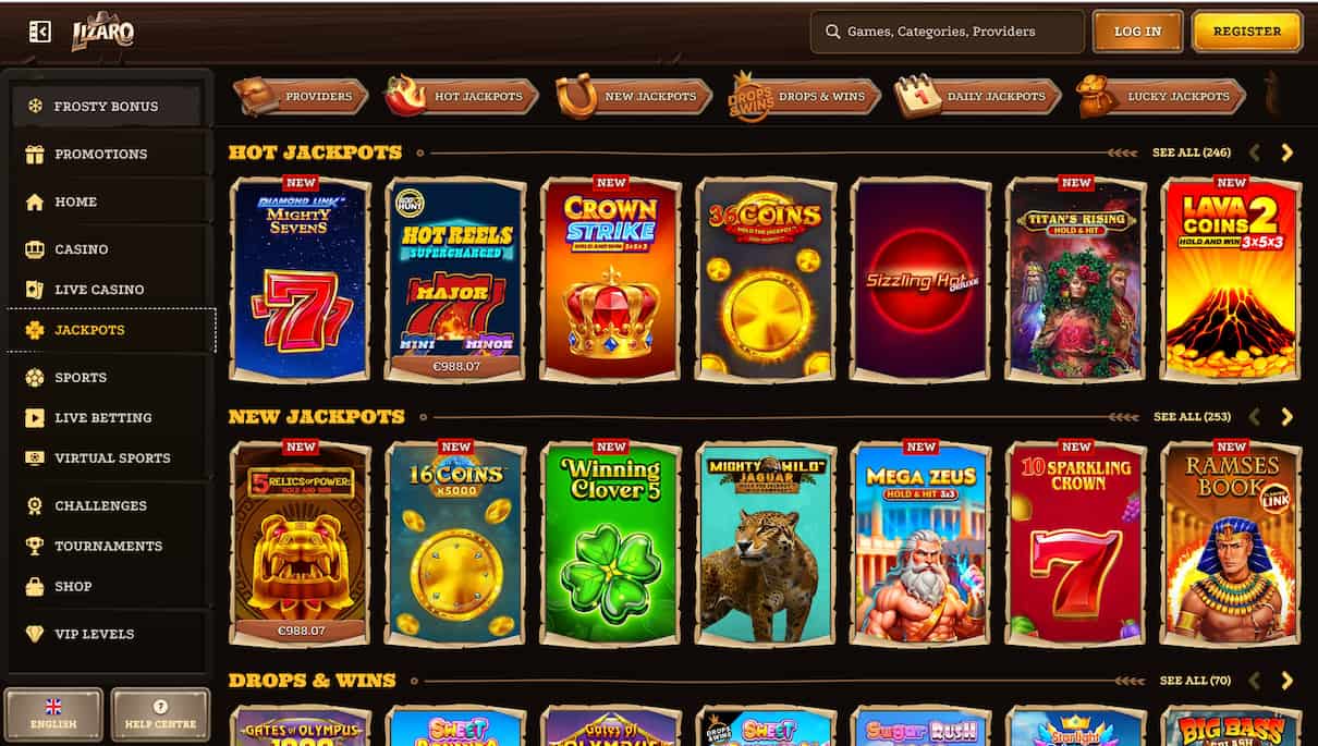 Lizaro Review & Bonus Codes for 2026 - Casino Games & Sport
