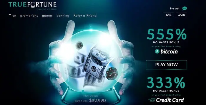 True Fortune Casino Review 2024 | $50 Free Chip Bonus