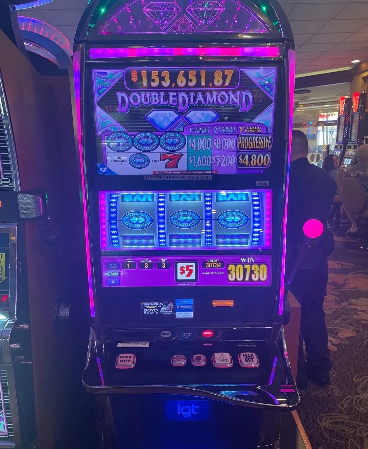 Vegas Visitor Wins $153,000+ Jackpot Playing Double Diamond Slot ...