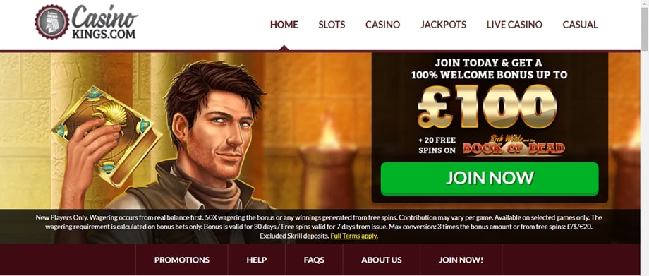 Casino Kings Review 2022 – Get No Deposit Bonus & Free Spins
