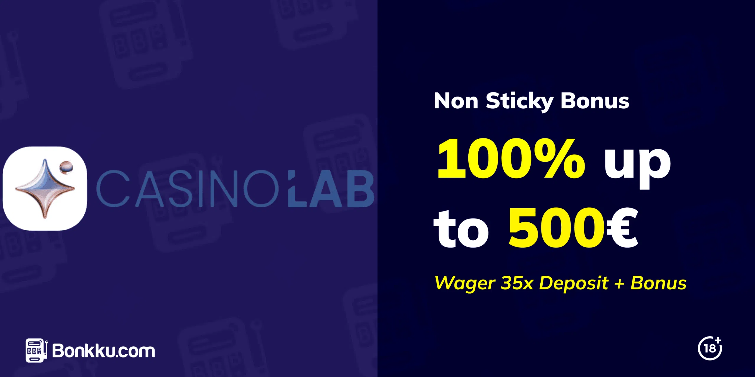 CasinoLab Review » Facts & Non-Sticky Welcome Bonus
