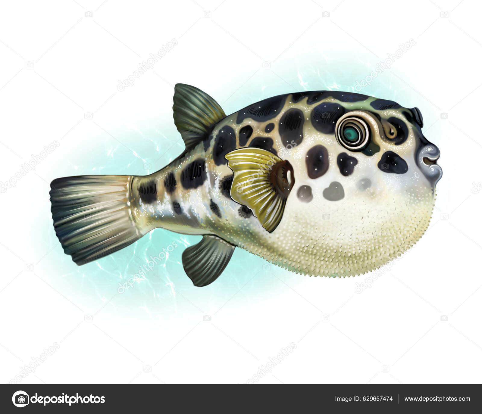 Fugu Fish Drawing