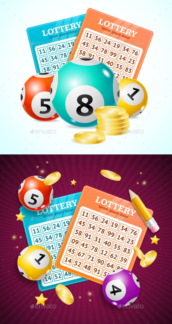 Realistic Detailed 3d Lotto Concept Card Background. Vector | Casino ...
