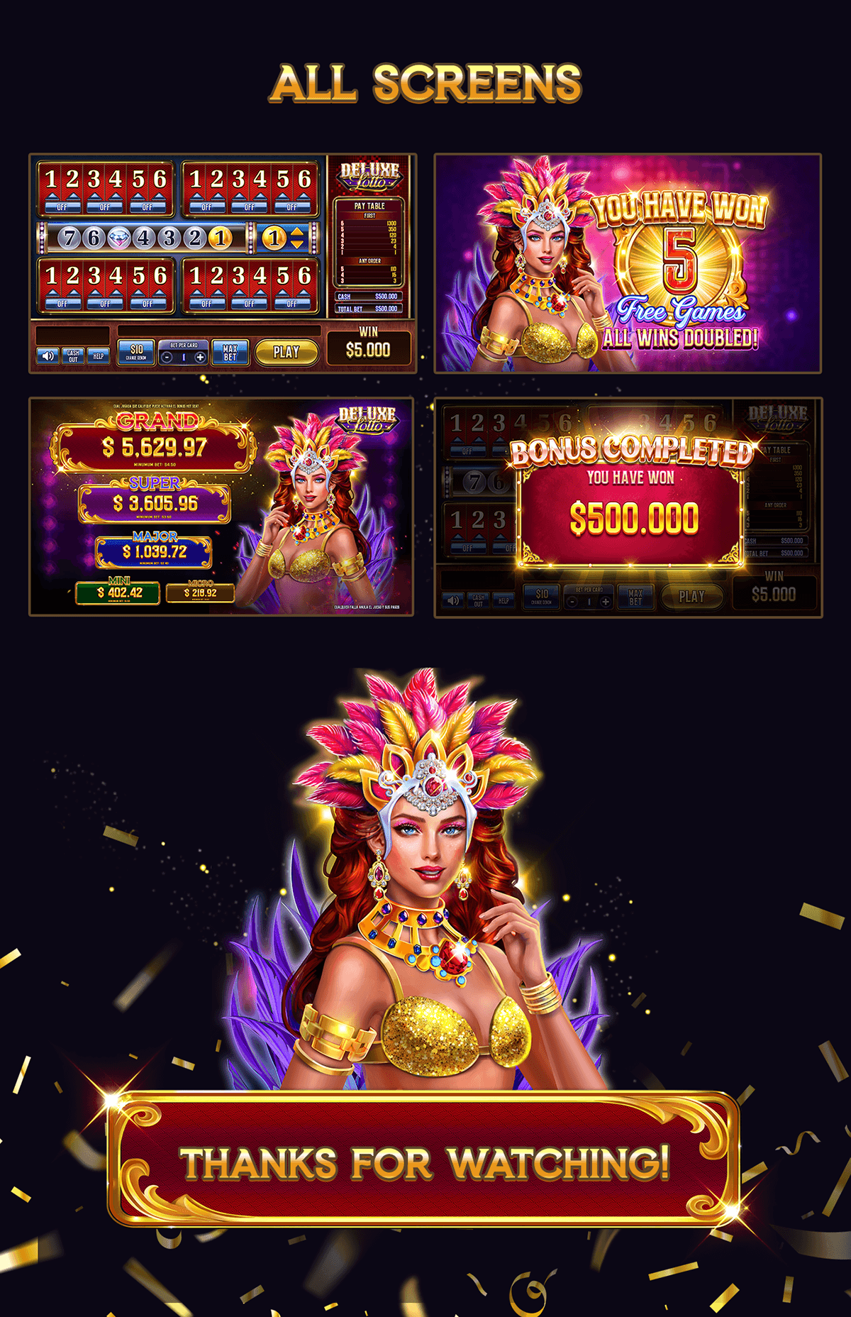 DELUXE LOTTO: Game Art And Effect :: Behance