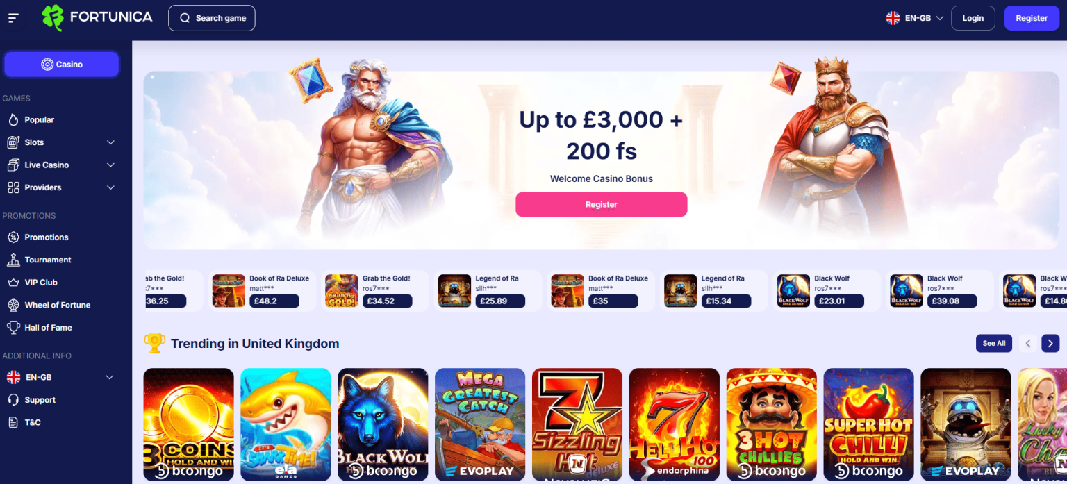 Fortunica sister sites [June 2025] ᐈ Alternative UK Casinos