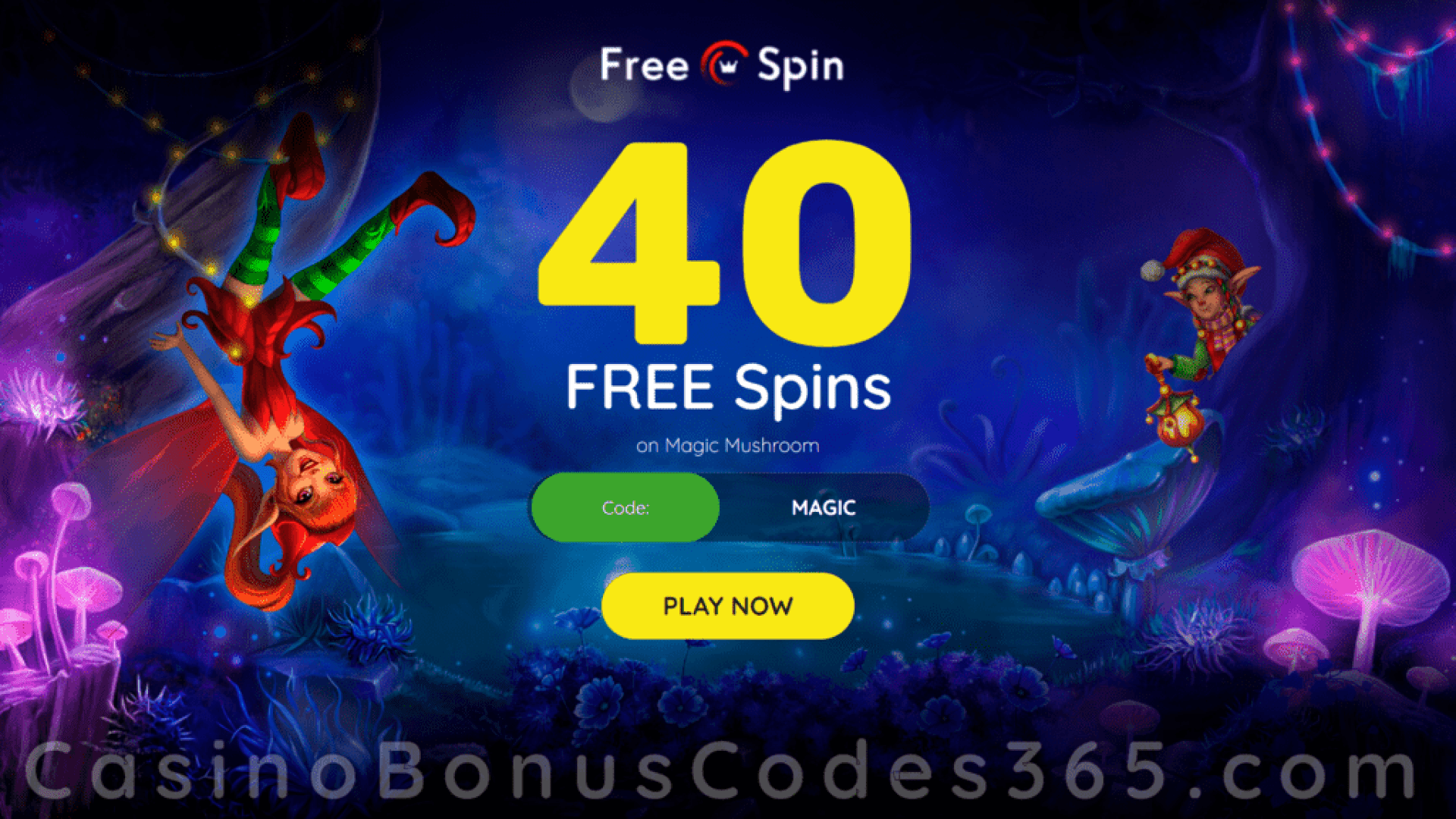 FREE Spin Casino 40 FREE Magic Mushroom Spins Welcome Deal | Casino ...