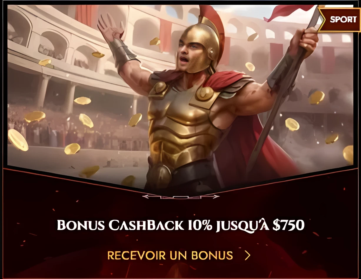 Legiano Casino FR - 100% de bonus jusqu'à €750 + 200FS