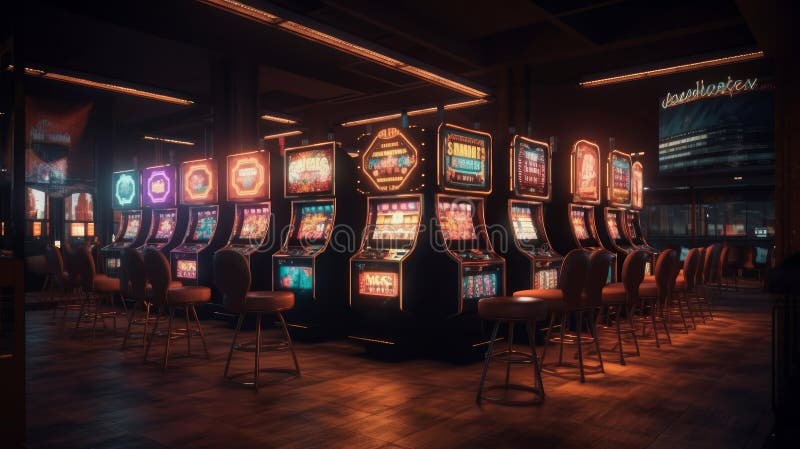 Interior of Elite Luxury Vip Casino, Illustration, Ai Generative ...