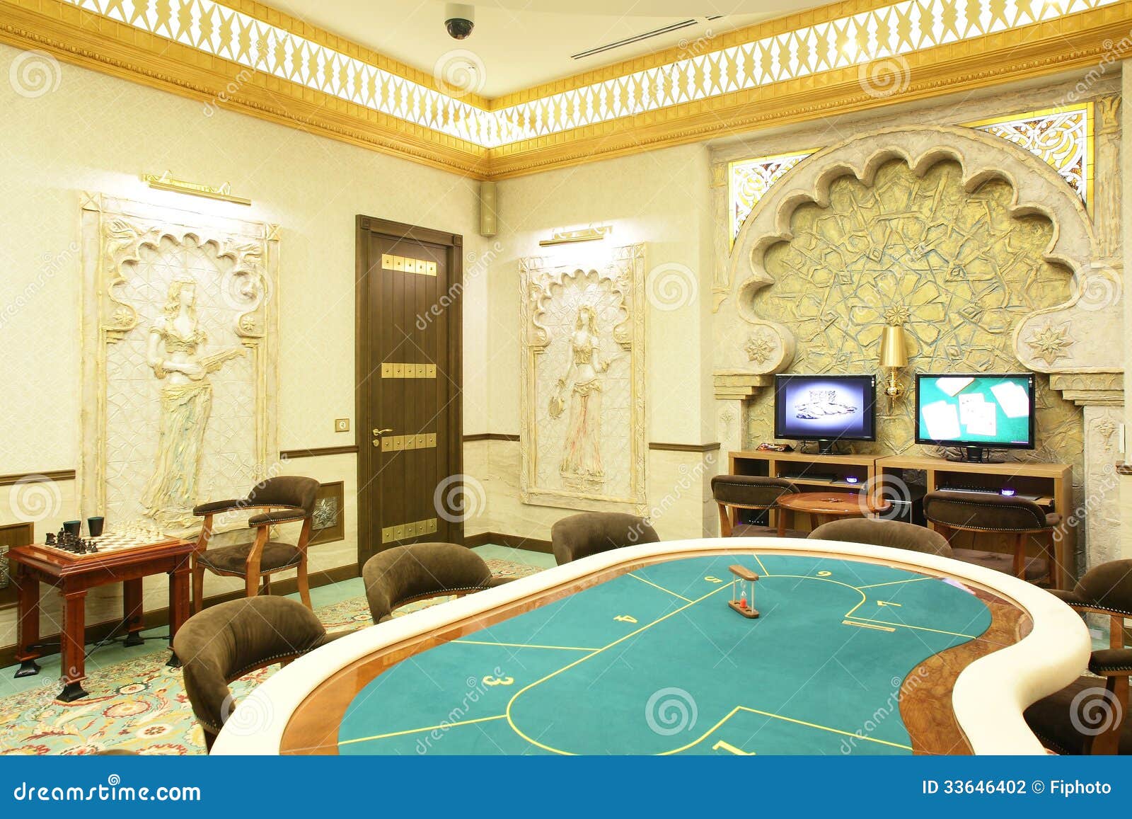 Interior of European Casino Stock Photo - Image of luxury, machines ...