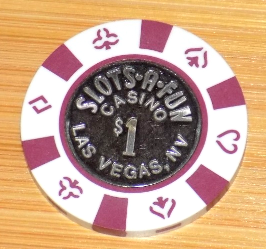 $1 Las Vegas Slots-A-Fun Casino Poker NV Nevada Chip Gambling ...