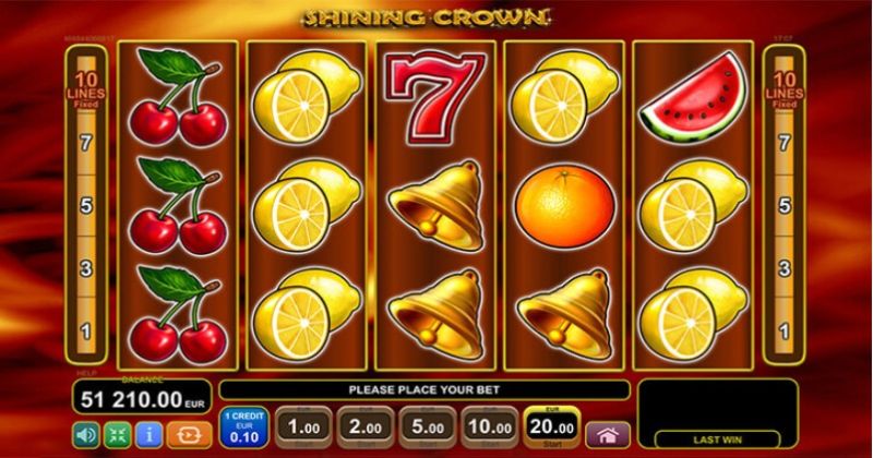 Shining Crown spelautomat från EGT ⓻⓻⓻ Spela online!