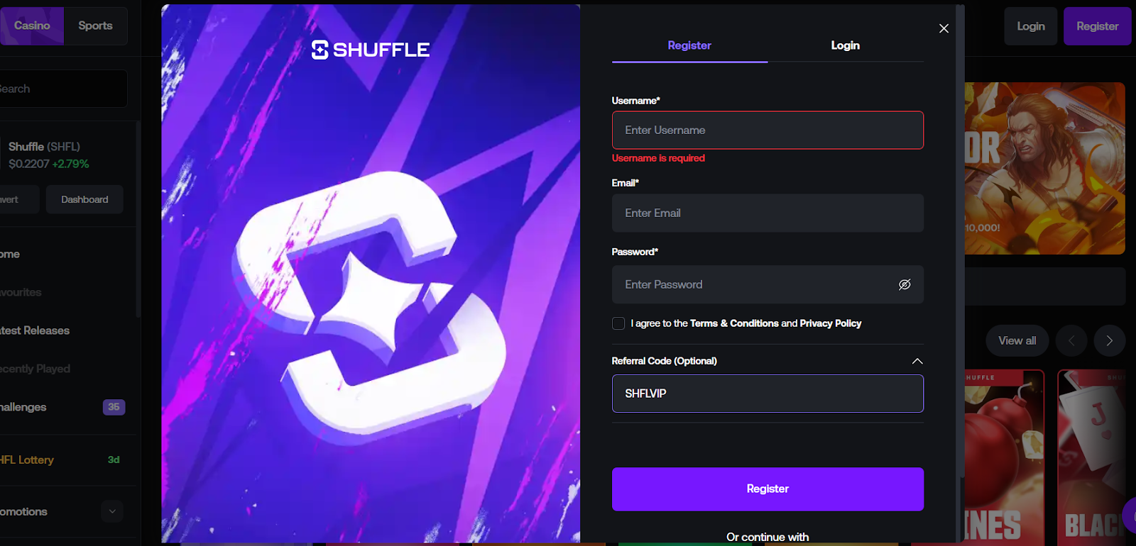 Shuffle Casino Review 2026 - Bonuses, Games & Player Insights