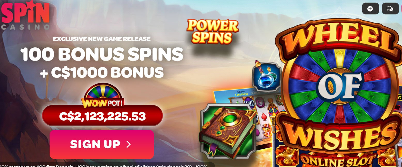 SPIN Casino no deposit bonus codes - (100 FREE SPINS)