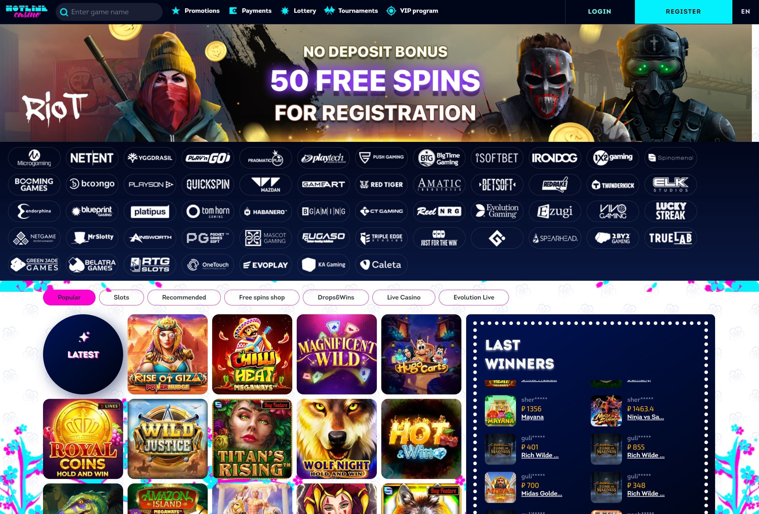 Hotline Casino Review (2025) | Pros & Cons - Gamblineers