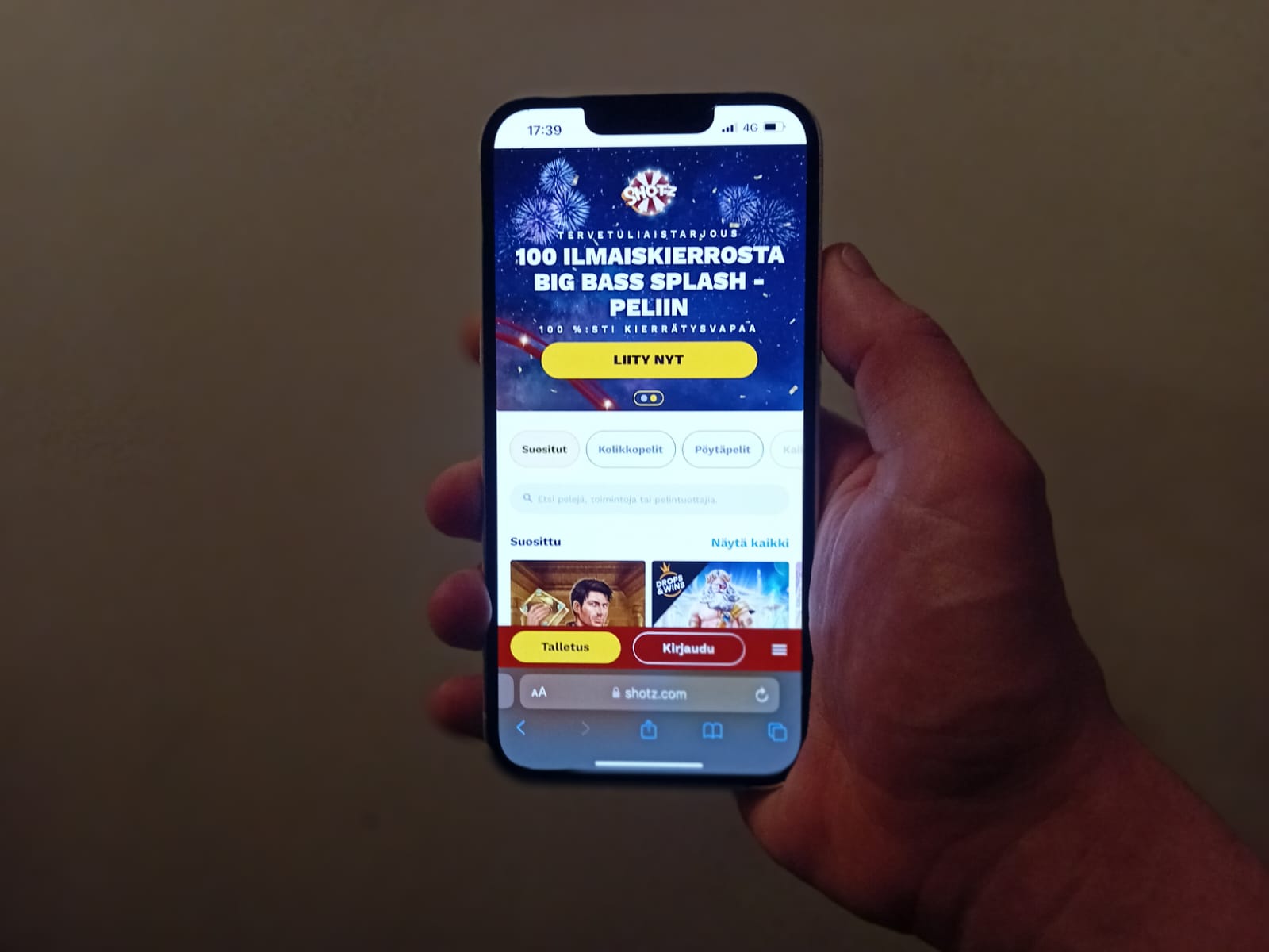 collect Shotz Casino high roller bonus promotion