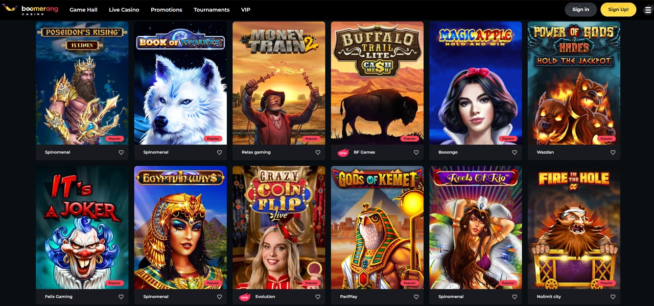 Boomerang Casino Review