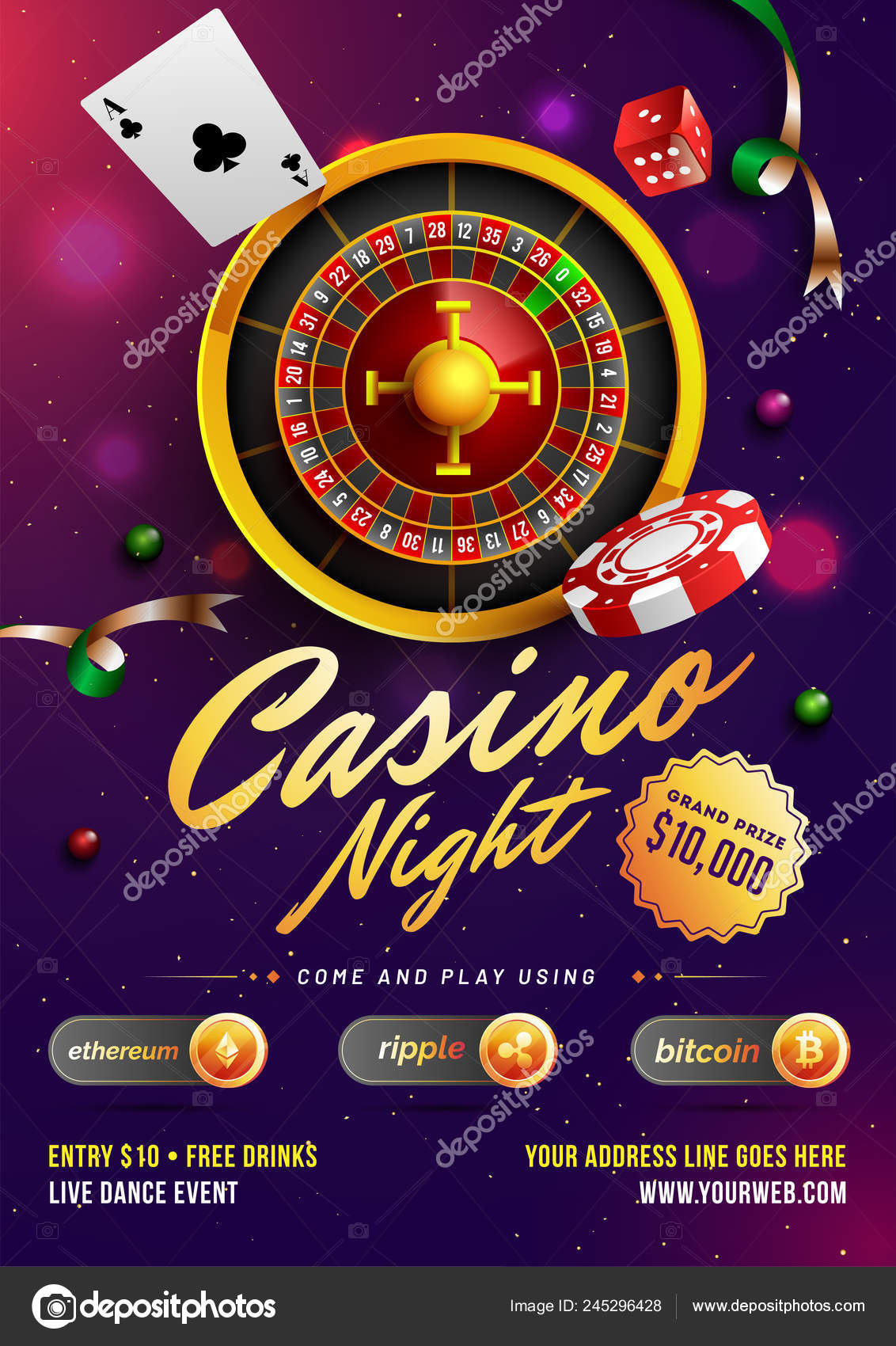 Casino Party Flyer