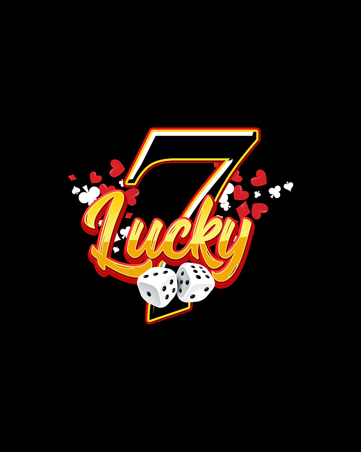 Gambler Casino Lucky 7 Seven Dice Game Gambling Digital Art by Thomas ...