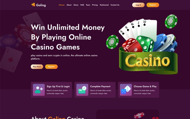 25+ Online Casino Landing Page Templates by ⭐ TemplateMonster