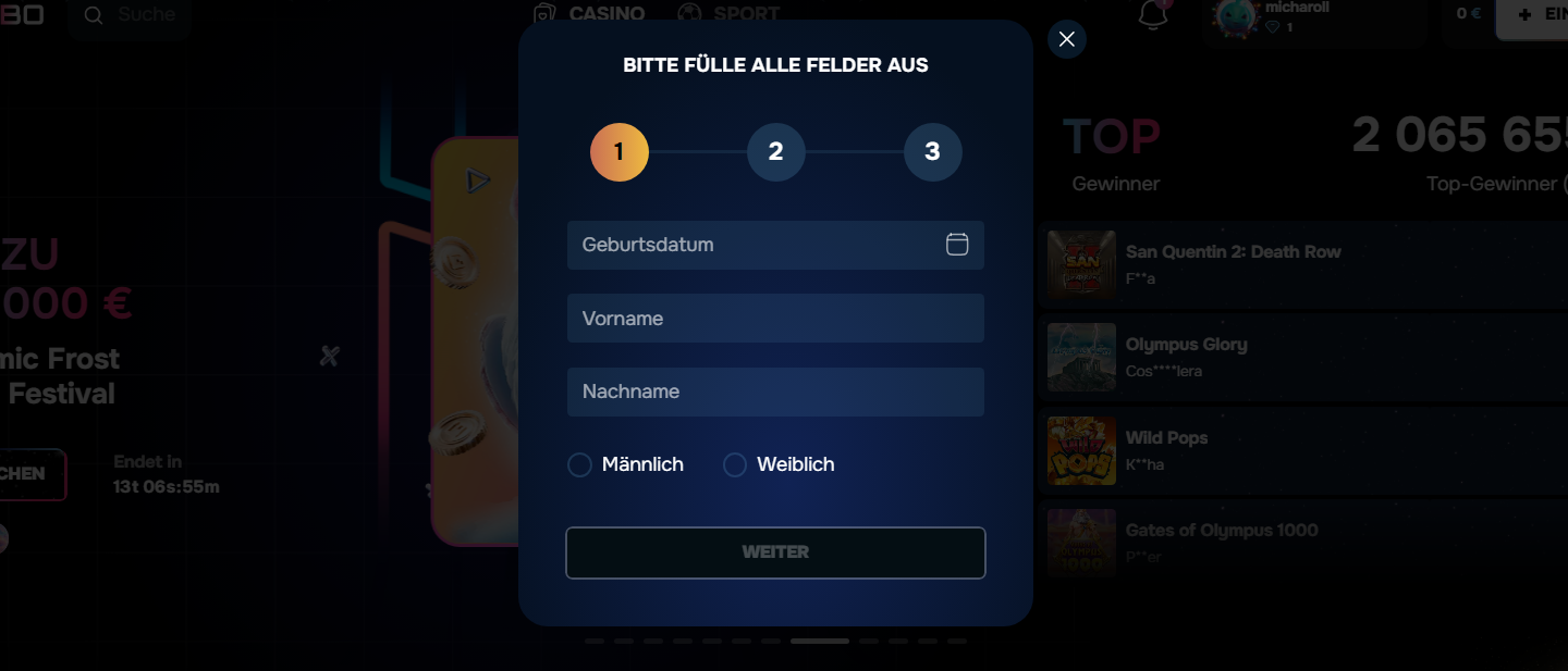 Gizbo Casino – Online spielen, Anmeldung, Registrierung, App