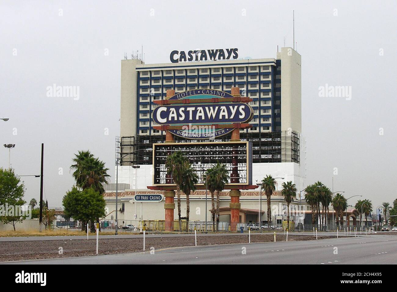 Las Vegas, Nevada, USA - October 2005: Archival view of Castaways hotel ...