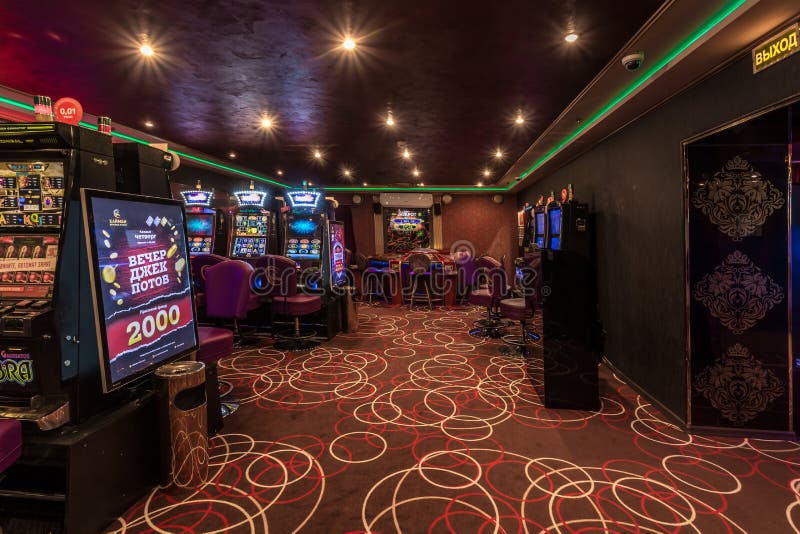 LAS VEGAS, USA - MAY, 2017: Interior of Elite Luxury Vip Casino with ...
