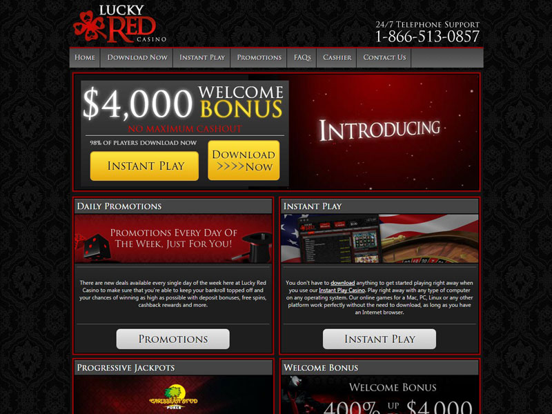 Lucky Red casino review and bonuses