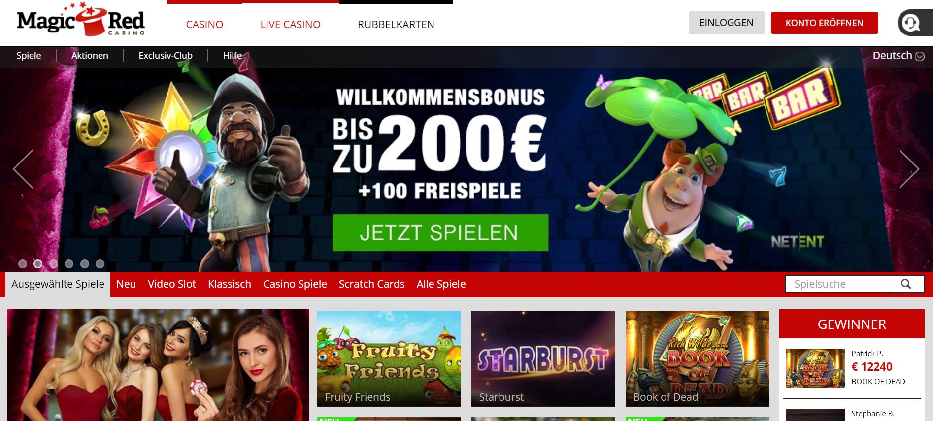 Magic Red Casino | 500€ Bonus | Casinos-ohne-Einzahlung.com